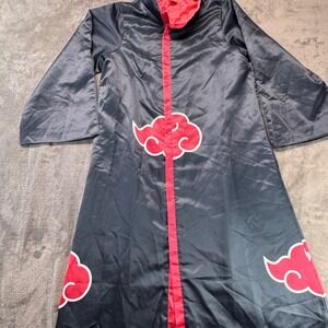 Naruto‎ Shippuden Akatsuki Robe Costume Cosplay Anime Manga Black Red L/XL
